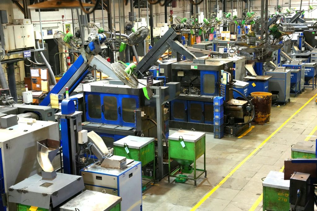 Factory floor of an Indian MSME manufacturer that sells to buyers on credit